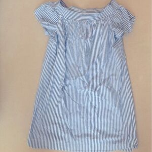 J.Crew Blue and White Striped Dress